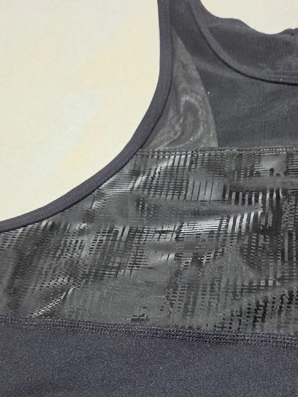 ZYIA Black High-Neck Mesh-Panel Sports Bra NWOTS